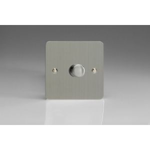 FFSP1M1 [WFS1 + MFP1M1] Varilight Special Series 1 Gang Dimmer for Multiple HF Dimmable Ballasts and LED Drivers 1-10V DC Input, 6 Amp Max Ultra Flat Brushed Stainless Steel