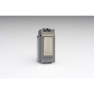 GJESS Varilight V-Pro Multi Point Tactile Touch Supplementary Controller Module Brushed Steel for use in 2-Way Circuits With MPR Master Dimmers for Varilight PowerGrid Plates (1 Grid Space)