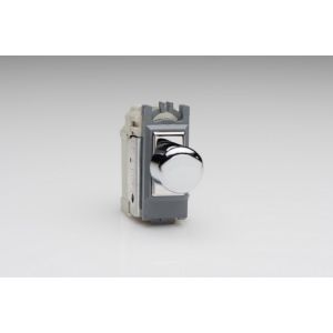 GJP300C Varilight V-Pro Series Polished Chrome 0-300W High Power Trailing Edge LED PowerGrid Dimmer module for Varilight PowerGrid Plates (1 Grid Space)