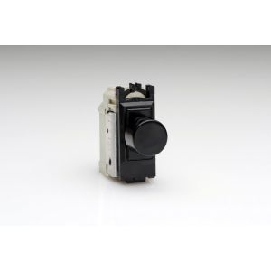 GP400B Varilight  1 or 2 Way Push-On/Off Rotary V-Dim 60-400W PowerGrid Dimmer Black module for Varilight PowerGrid plates (1 Grid Space)