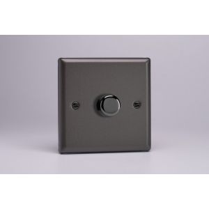 HP10 Varilight V-Dim Series Solid State 1 Gang 40-250 Watt Fan Controller Graphite 21 Effect Finish