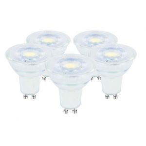 ILGU10DE087-5 GU10 520lm 5.6W 4000K Cool White Dimmable Glass 36 Degree Beam Integral LED (Pack of 5)