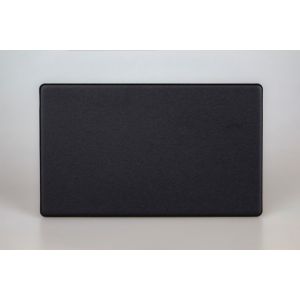 XDYDBS.MB Varilight Double Blank Plate Urban Screwless Matt Black Finish