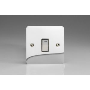 XFC20ND Varilight 1 Gang 20 Amp Double Pole Switch with Neon Ultra Flat Polished Chrome Coated With Polished Chrome Switch