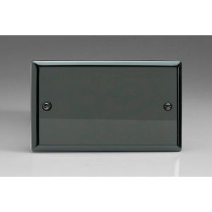 XIDB Varilight Double Blank Plate Classic Iridium Black (Gloss) Effect Finish