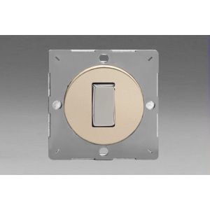 EG1N Varilight European Satin Chrome VariGrid 1 Gang 1 or 2 Way 10A Rocker Switch