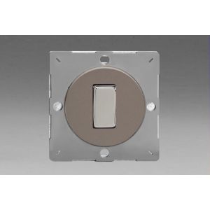 EG1R Varilight European Pewter VariGrid 1 Gang 1 or 2 Way 10A Rocker Switch