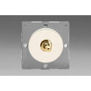 EGT1YV.MW Varilight European Matt White VariGrid 1 Gang 1 or 2 Way 10A Toggle Switch