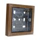 BAK118-LK-S2W Limed Oak 18mm Single Surface Mounting Wall Box for Single Bakelite Switch