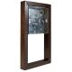 BAK2V18-DK-S2W Dark Oak 18mm Double Surface Mounting Wall Box for Double Vertical Fitting Bakelite Switch