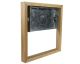 BAK418-UO-S2W Unfinished Oak 18mm Quadruple Surface Mounting Wall Box for Quadruple Bakelite Switch 