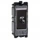 GT200PI Varilight 1-Way 20 Amp RetractiveToggle Switch PowerGrid Single Pole Iridium Black for Varilight PowerGrid plates (1 Grid Space)