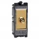 GT202SV Varilight 1 or 2 Way 20 Amp Toggle Switch PowerGrid Single Pole Polished Brass for Varilight PowerGrid plates (1 Grid Space)
