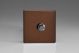 HDM0S [WDM1S + MH0] Varilight non-dimming 'Dummy' Series switch 1 Gang 0-1000 Watt Screwless Mocha Effect Finish