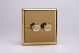 HV2 [WV2 + 2x MTR250] Varilight V-Dim Series 2 Gang, 1 Way Only, 40-250 Watt Dimmer Classic Victorian Polished Brass Coated