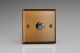 HY0.BZ [WY1.BZ + MH0] Varilight non-dimming 'Dummy' Series switch 1 Gang 0-1000 Watt Urban Brushed Bronze Effect