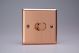 HY10.BC Varilight V-Dim Series Solid State 1 Gang 40-250 Watt Fan Controller Urban Brushed Copper Effect