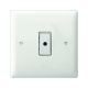 JOE101C Varilight V-Pro Multi Point Remote (MPR) Series 1 Gang 0-100 Watts Multi Point Touch and Remote Master LED Dimmer Polar White Moulded Bevel