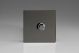 KDIP221S [WDI1S + MKP220] Varilight V-Com Series 1 Gang 15-220 Watt Leading Edge LED Dimmer Screwless Iridium Black (Gloss) Effect Finish