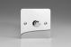 KFCP221 [WFC1 + MKP220] Varilight V-Com Series 1 Gang 15-220 Watt Leading Edge LED Dimmer Ultra Flat Polished Chrome Coated