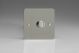 KFSP221 [WFS1 + MKP220] Varilight V-Com Series 1 Gang 15-220 Watt Leading Edge LED Dimmer Ultra Flat Brushed Stainless Steel