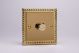 KGP101 Varilight V-Com Series 1 Gang 0-100 Watt Leading Edge LED Dimmer Georgian Polished Brass Coated