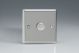 KNP101 [WN1 + MKP100] Varilight V-Com Series 1 Gang 0-100 Watt Leading Edge LED Dimmer Classic Satin Chrome Effect Finish