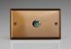 KYDP601.BZ [WYD1.BZ + MKP600] Varilight V-Com Series 1 Gang 40-600 Watt Leading Edge LED Dimmer Urban Brushed Bronze Effect