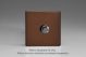 WDM1S Varilight Matrix 1-Gang Single Plate Unpopulated Dimmer Kit. Screwless Mocha Effect Finish