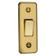 XBA1D Varilight 1 Gang, 1 or 2 Way 10 Amp Architrave Switch, Brushed Brass Effect