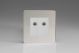 XDCG88WS [XDCG2S + 2x D8W] Varilight 2 Gang White Co-axial TV Socket Screwless Polished Chrome Coated