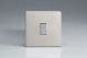 XDN7S Varilight 1 Gang Intermediate (3 Way) 10 Amp Switch Screwless Satin Chrome Effect Finish With Polished Chrome Switch