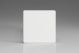 XDQSBS Varilight Single Blank Plate Screwless Premium White Plastic