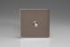XDRT1S Varilight 1 Gang 10 Amp Toggle Switch Screwless Pewter Effect Finish With Chrome Toggle Switch