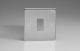 XDSPG1 [PLUS PGRID1 SUBSTRATE] Varilight 1 Gang Power Grid Faceplate Including Power Grid Frame Dimension Brushed Steel