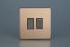 XDY6S.BC Varilight 1 Gang 13 Amp Double Pole Switched Fused Spur Urban Screwless Brushed Copper Finish With Iridium Black Switch and Fuse Cover