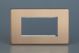 XDYG4S.BC Varilight 4 Gang Data Grid Face Plate For 3 or 4 Data Module Widths Urban Screwless Brushed Copper Finish