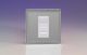 XDYGRJ456AWS.JS [XDYG1S.JS + DRJ456AW] Varilight 1 Gang White Cat6A Networking Socket Screwless Jubilee Beaded Brushed Steel Effect Finish