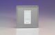 XDYGTMWS.JS [XDYG1S.JS + Z2GTMW] Varilight 1 Gang WhiteTelephone Master Socket Screwless Jubilee Beaded Brushed Steel Effect Finish