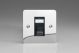 XFCGRJ456B [XFCG1 + DRJ456B] Varilight 1 Gang Black Cat6 Networking Socket Ultra Flat Polished Chrome Coated