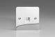 XFCTMW Varilight 1 Gang WhiteTelephone Master Socket Ultra Flat Polished Chrome Coated