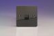 XFITSB Varilight 1 Gang Black Telephone Slave Socket Ultra Flat Iridium Black (Gloss) Effect Finish