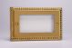 XGG4 Varilight 4 Gang Data Grid Face Plate For 3 or 4 Data Module Widths Classic Georgian Polished Brass Coated