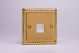 XGTSW Varilight 1 Gang White Telephone Slave Socket Classic Georgian Polished Brass Coated