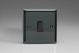 XI1B Varilight 1 Gang 10 Amp Switch Classic Iridium Black (Gloss) Effect Finish with Black Switch