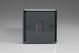 XIBP1D Varilight 1 Gang 10 Amp Push-to-make, Bell Push, Retractive Switch Classic Iridium Black (Gloss) Effect Finish with Iridium Black Switch