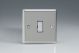 XN6UD Varilight 1 Gang 13 Amp Unswitched Fused Spur Classic Satin Chrome Effect Finish with Polished Chrome Fuse Cover
