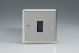 XNBPB Varilight 1 Gang 10 Amp Push-to-make, Bell Push, Retractive Black Switch Classic Satin Chrome Effect Finish with Black Switch