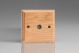 XO8-S2W 1 Gang Co-axial TV Socket Kilnwood Classic Wood Light Oak