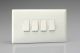 XO9W Varilight 4 Gang 10 Amp Switch Classic Polar White Moulded Bevel